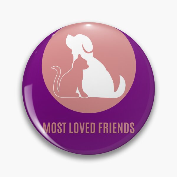 Item preview, Most Loved Friends Cat Dog T-Shirt Minimalist Pet Lover Gift Cat Mom Dog Mom Tee designed and sold by oonproducts.