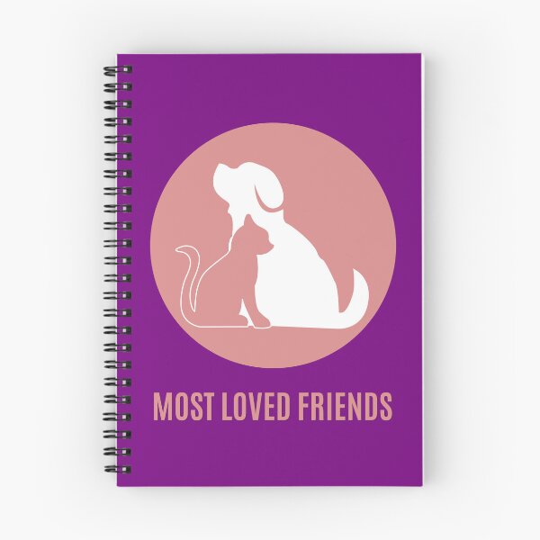 Item preview, Most Loved Friends Cat Dog T-Shirt Minimalist Pet Lover Gift Cat Mom Dog Mom Tee designed and sold by oonproducts.