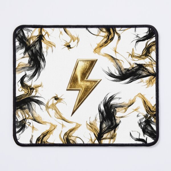 Item preview, Golden Lightning and Abstract Black Smoke designed and sold by Mcjiskra.