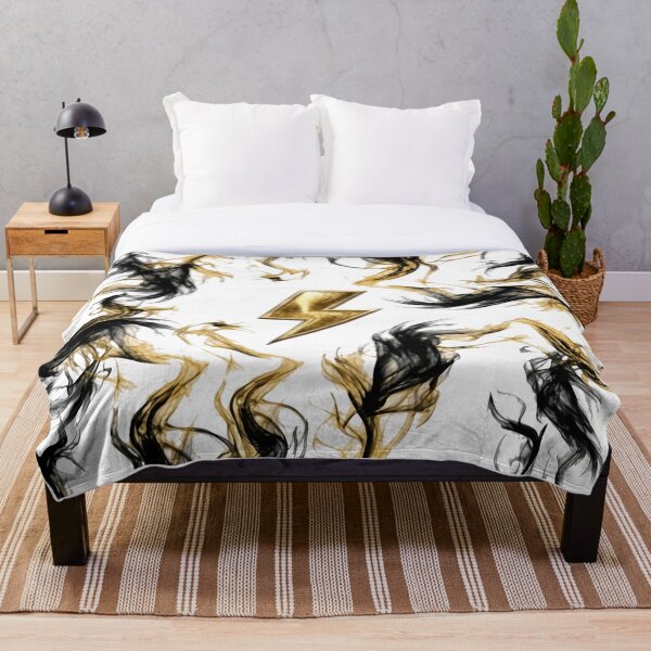 Item preview, Golden Lightning and Abstract Black Smoke designed and sold by Mcjiskra.
