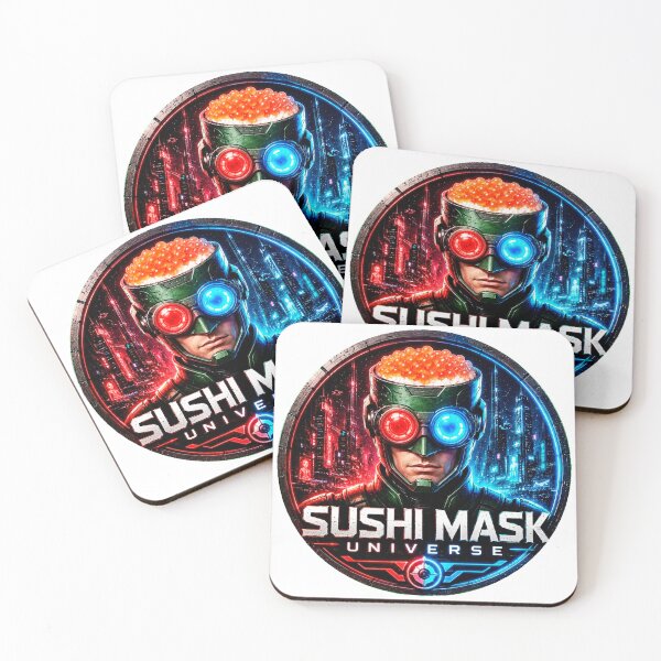Item preview, SUSHI MASK: The Neon New Generation Super Hero designed and sold by Japan Cyberpunk Universe & Surreal Characters.