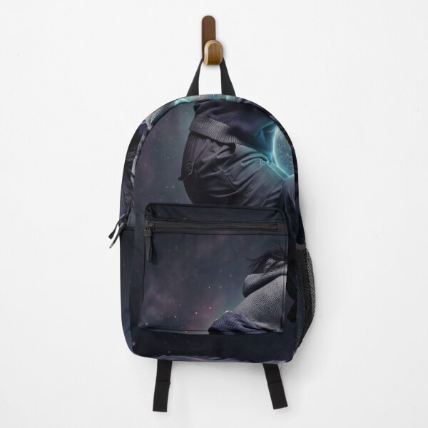Item preview, Sleeping Cosmic Figure Embracing Glowing Planet in Darkness designed and sold by ASTRAL ART LAB.