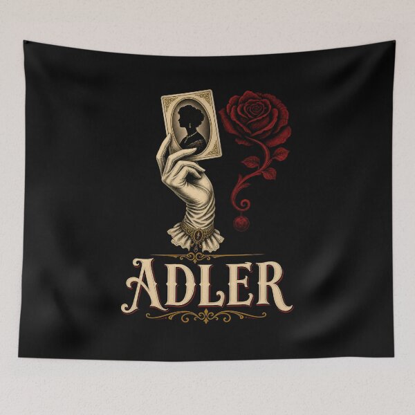 Item preview, Sherlock Holmes Irene Adler Vintage Portrait Rose Art designed and sold by Fenay Designs.