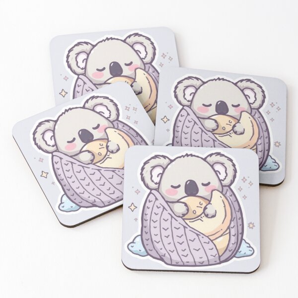 Item preview, Cute Sleepy Koala Sticker | Cozy Kawaii Koala Sleeping Gift designed and sold by Stylestickers55.