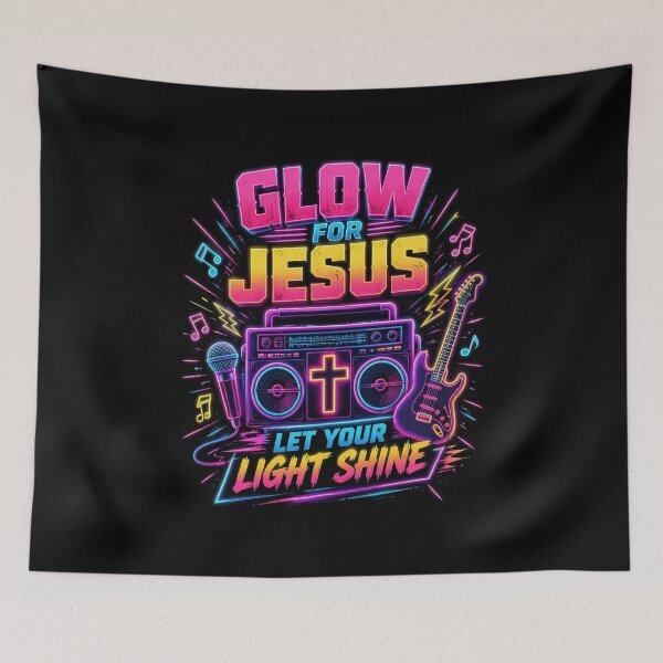 Item preview, Retro Glow for Jesus Christian Faith Gift designed and sold by OlakunleOloroz.