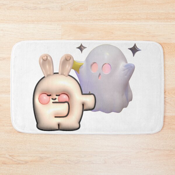 Item preview, Cute Bunny and Ghost Kawaii Sticker designed and sold by Echo_Design.