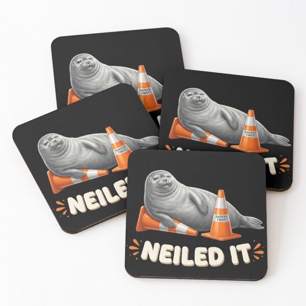 Item preview, Neil The Seal Neiled It Funny Elephant Seal Meme T-Shirt | Cute Marine Animal Graphic Gift designed and sold by Trendably.
