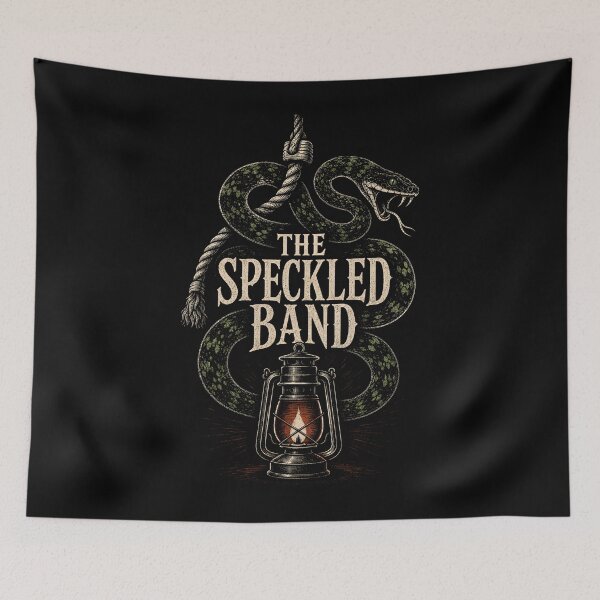 Item preview, Sherlock Holmes The Speckled Band Gothic Snake Mystery Art designed and sold by Fenay Designs.