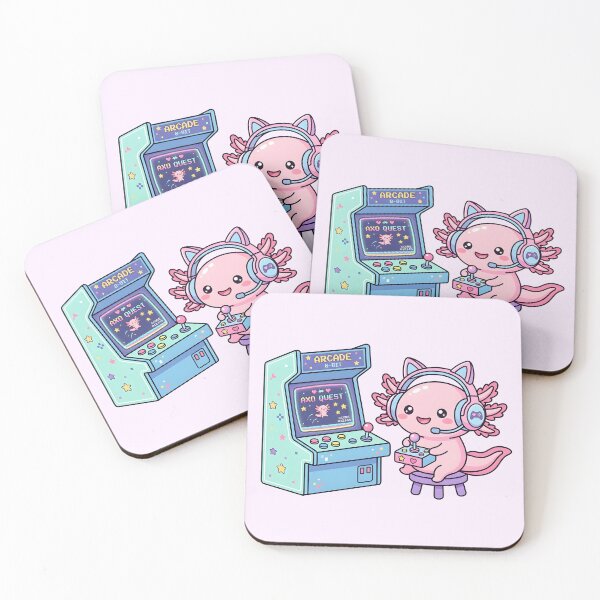 Item preview, Gaming Axolotl Retro Arcade Gamer designed and sold by dreephic22.