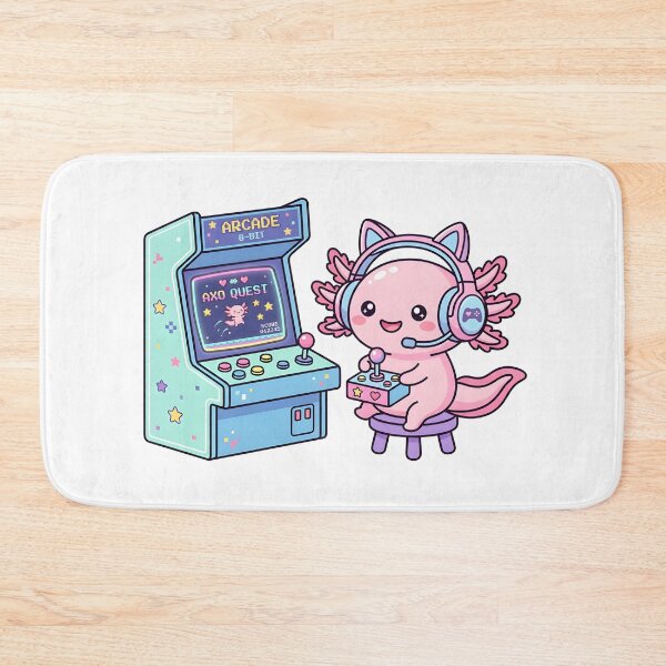 Item preview, Gaming Axolotl Retro Arcade Gamer designed and sold by dreephic22.
