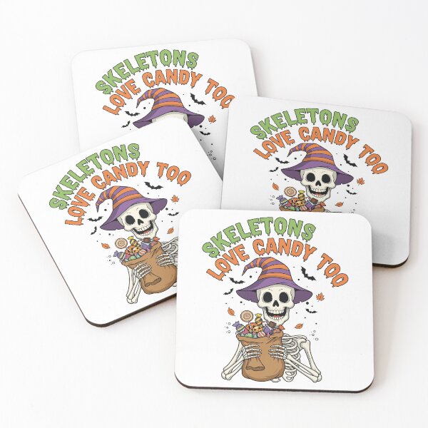 Item preview, Skeletons Love Candy Too Funny Halloween Skeleton Witch designed and sold by Amir Faysal.