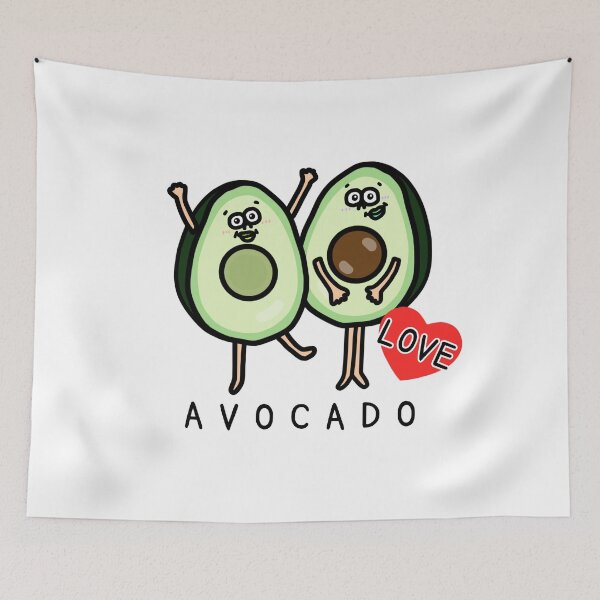 Item preview, Cute I LOVE AVOCADO designed and sold by kanaehonkawa.