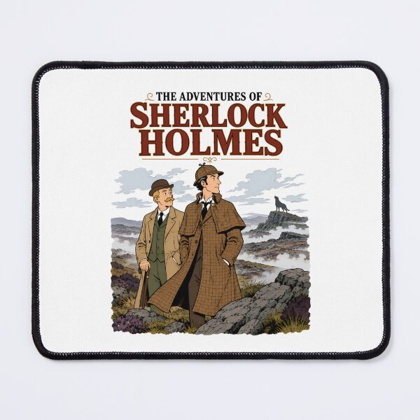 Item preview, The Adventures of Sherlock Holmes Retro Comic Moor Art designed and sold by Fenay Designs.