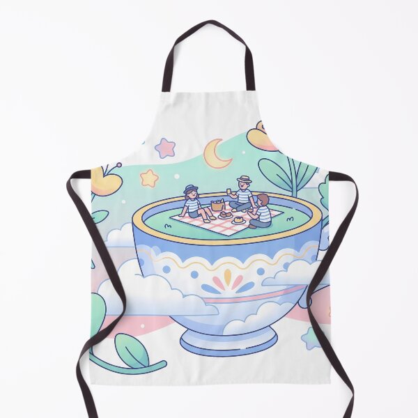 Item preview, Flowers Cute Kawaii Tea Time Dreamland Picnic Art designed and sold by ART ATTACK ZONE.