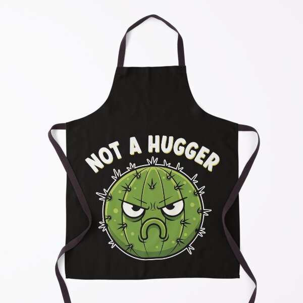 Item preview, Not A Hugger Funny Grumpy Cactus Plant designed and sold by Amir Faysal.