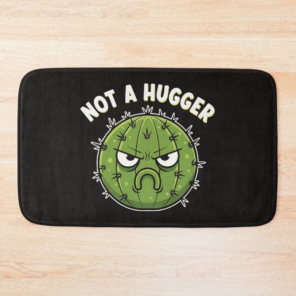 Item preview, Not A Hugger Funny Grumpy Cactus Plant designed and sold by Amir Faysal.