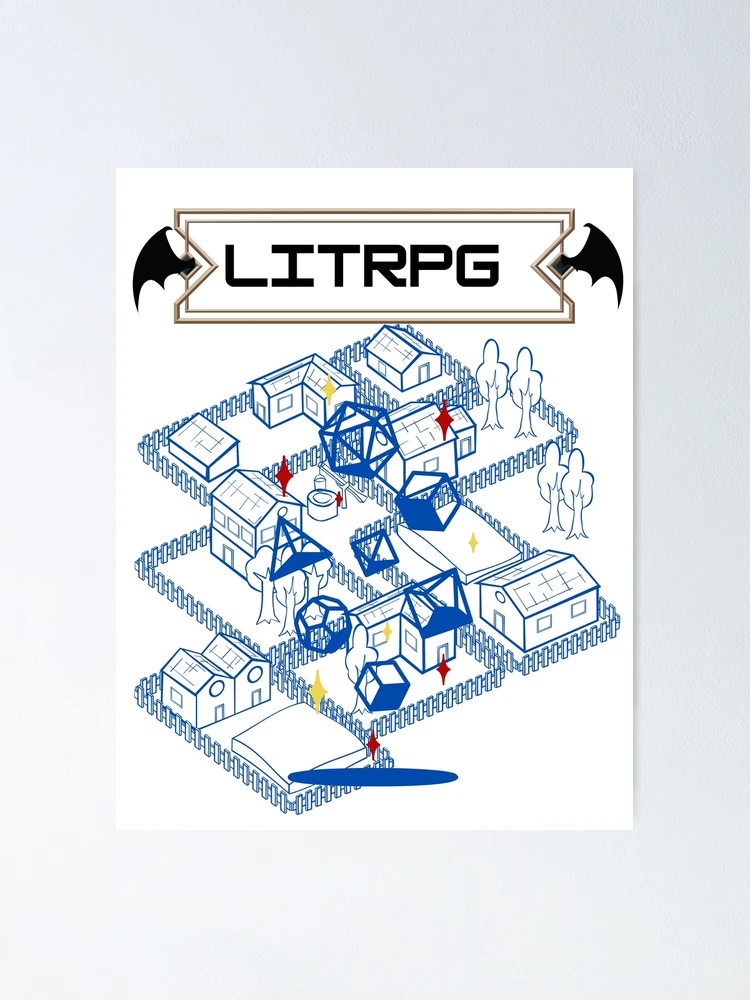 Thumbnail 1 of 3, Poster, LitRPG Genre designed and sold by RainsQuillMask.