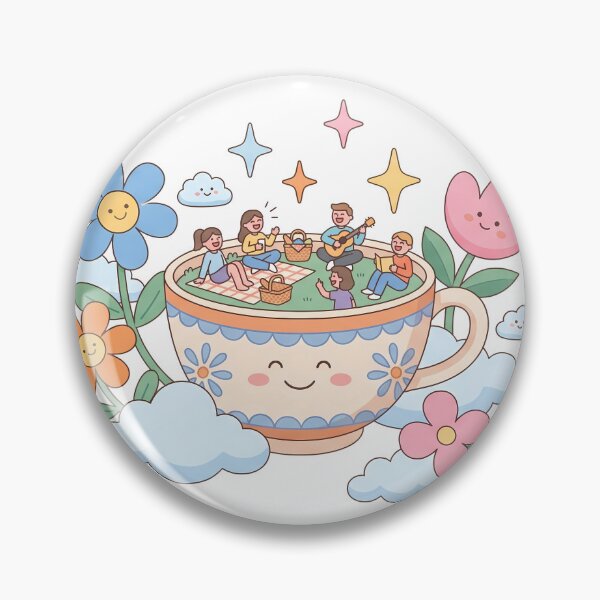 Item preview, Music Day Kawaii Tea Time Dreamland Picnic Art designed and sold by ART ATTACK ZONE.