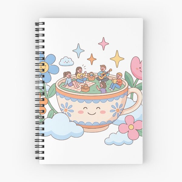 Item preview, Music Day Kawaii Tea Time Dreamland Picnic Art designed and sold by ART ATTACK ZONE.