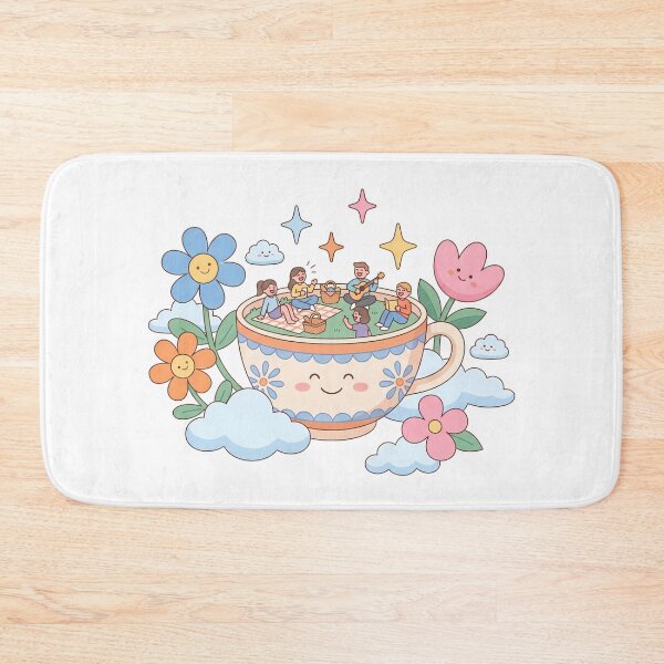 Item preview, Music Day Kawaii Tea Time Dreamland Picnic Art designed and sold by ART ATTACK ZONE.
