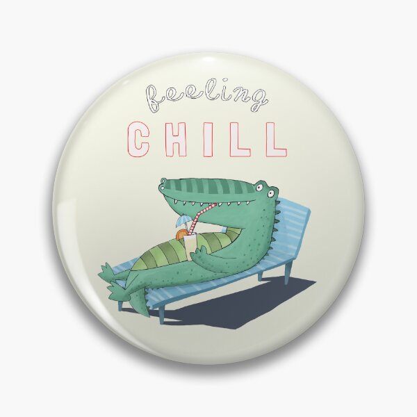 Item preview, Feeling Chill! Fun Crocodile Chilling In The Sun By Carla Daly designed and sold by Carla Daly.