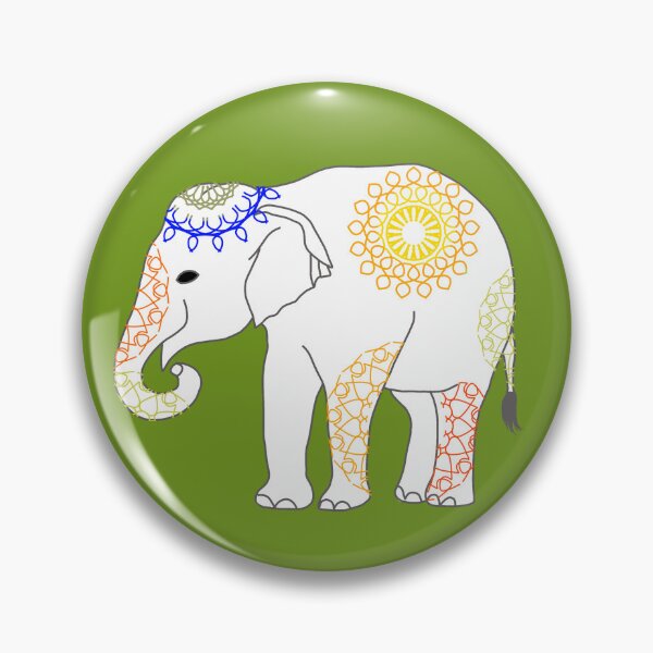 Item preview, Boho Mandala Elephant • Golden Sun designed and sold by MigWhimsy.