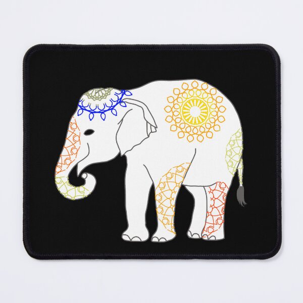 Item preview, Boho Mandala Elephant • Golden Sun designed and sold by MigWhimsy.