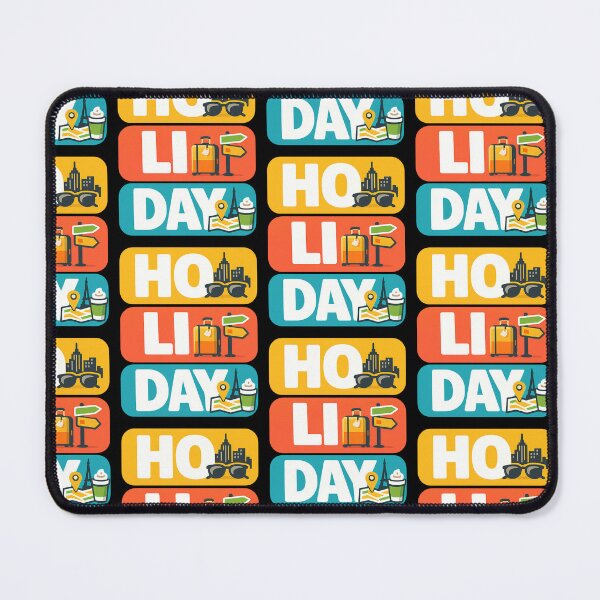 Item preview, HO LI DAY City Break Holiday Typography Design designed and sold by TeeTimeTreasure.