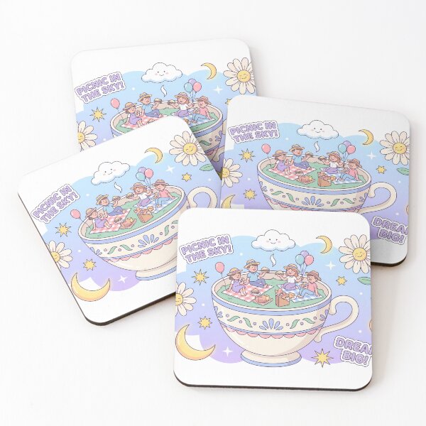 Item preview, Sky Kawaii Tea Time Dreamland Picnic Art designed and sold by ART ATTACK ZONE.