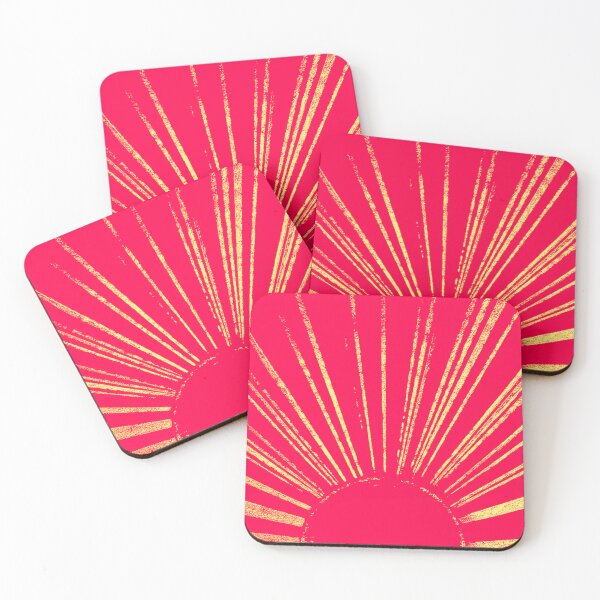Item preview, Coral and Gold Sunrise / Sunset designed and sold by Ellie&CharChar&Evy.