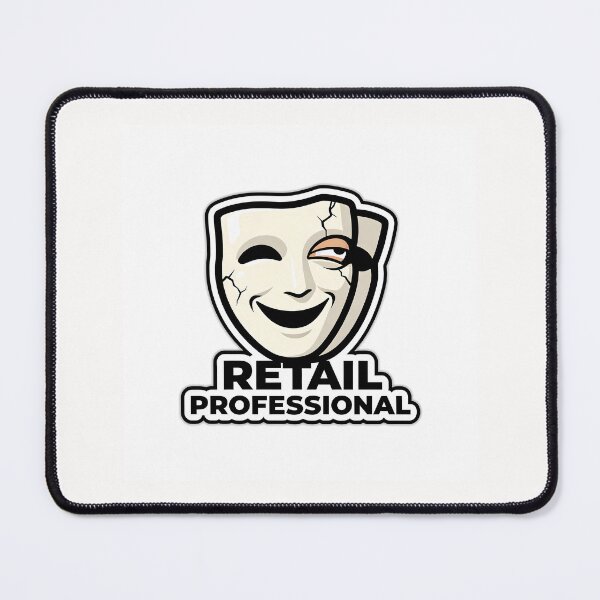 Item preview, Retail Customer Service Smiling Mask Cracked Sticker designed and sold by yanejoy.
