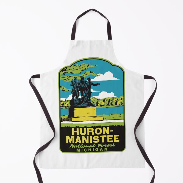 Item preview, Huron Manistee National Forest Michigan Retro designed and sold by HalpinDesign.