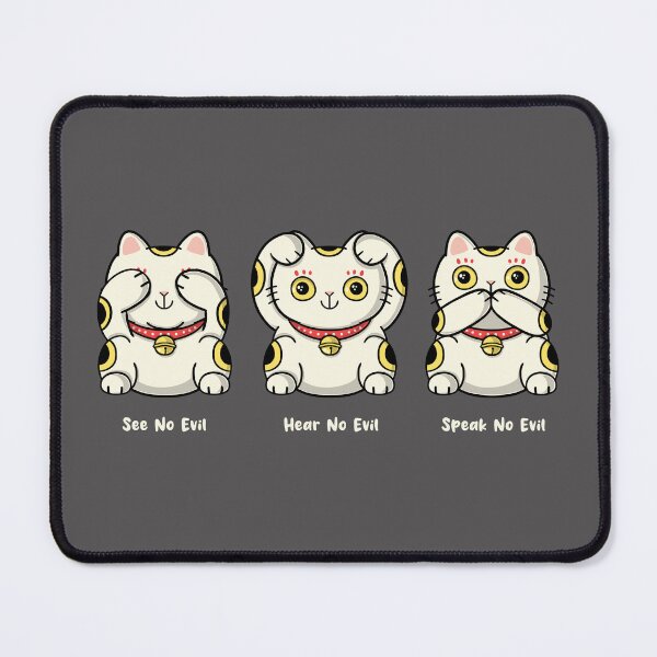 Item preview, Three Wise Maneki-Neko designed and sold by Freecheese.