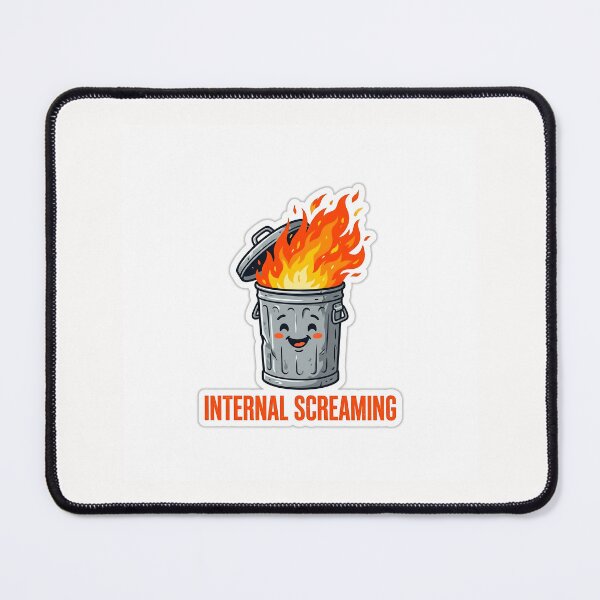 Item preview, Everything Is Fine Trash Can Dumpster Fire Sticker designed and sold by yanejoy.