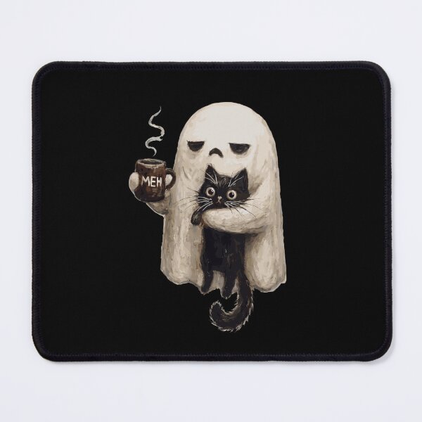 Item preview, Ghost Cat Spooky Black Cat Funny Halloween Coffee Lover designed and sold by mareix.