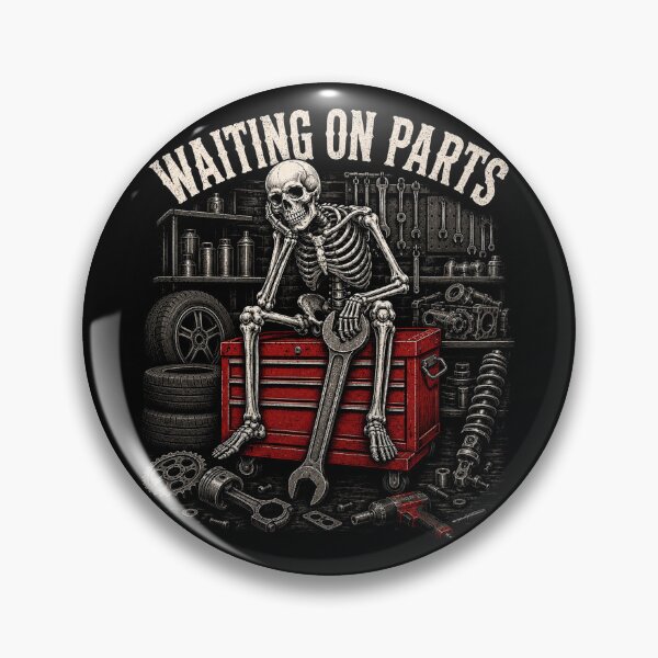 Item preview, Funny Waiting On Parts Mechanic Skeleton Auto Repair Life designed and sold by will freed18.