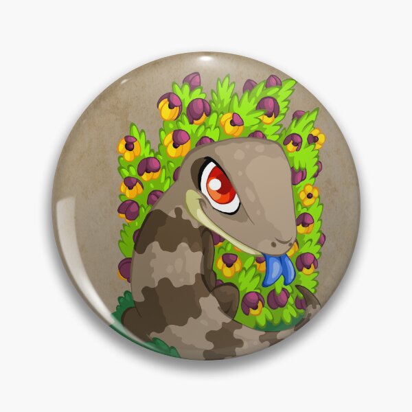Item preview, Blue Tongue Lizard in the Boronia Bush designed and sold by CamelliaKittens.