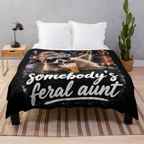 Item preview, Somebody's Feral Aunt Raccoon Iced Coffee Sarcastic Animal designed and sold by will freed18.
