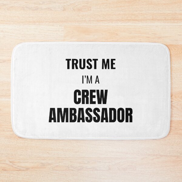 Item preview, Trust Me I'm a Crew Ambassador (Black) designed and sold by ShipCrewNation.