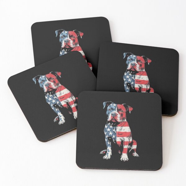 Item preview, Patriotic Pitbull American Flag Dog designed and sold by Gbriel3.