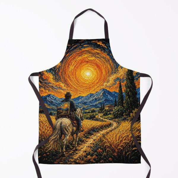 Item preview, Gogh Riding Funny Van Gogh Horse Starry Night Cowboy designed and sold by will freed18.