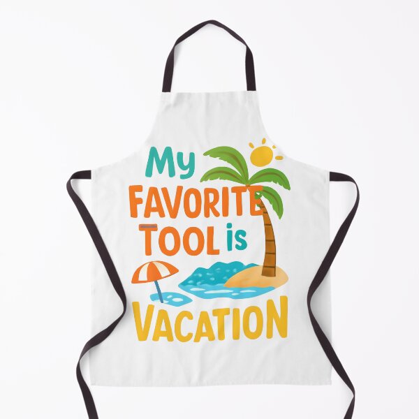 Item preview, My Favorite Tool Is Vacation – Funny Labor Day Beach Typography designed and sold by KAM-KAM-STORE.