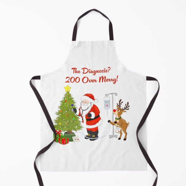 Item preview, Funny Doctor Santa Christmas Tree Checkup designed and sold by daphsam.