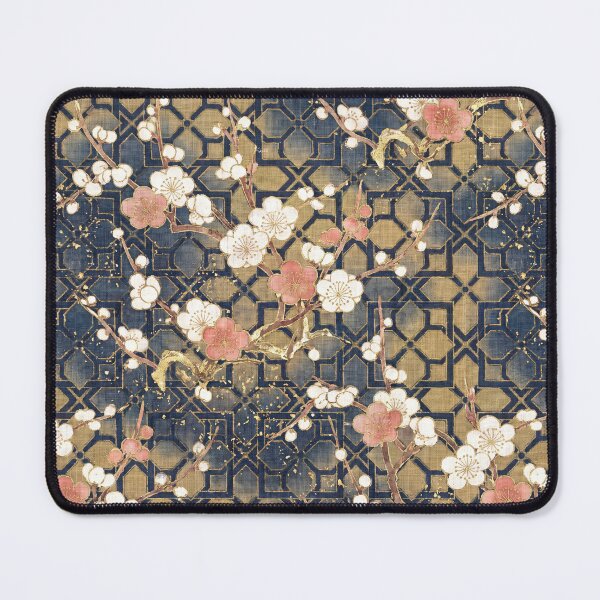 Item preview, Elegant Japanese Plum Blossom Ume and Kikko Pattern designed and sold by ArtfulAlchemy1.