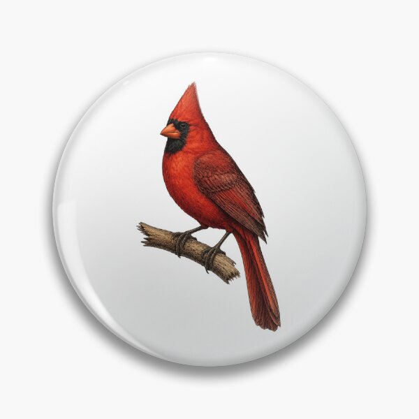 Item preview, Northern Cardinal Vintage Plate designed and sold by KrungiT Design .