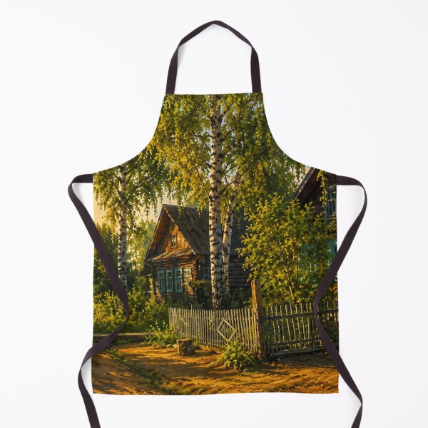 Item preview, Golden Birch Village at Sunset designed and sold by NocturnBotany.