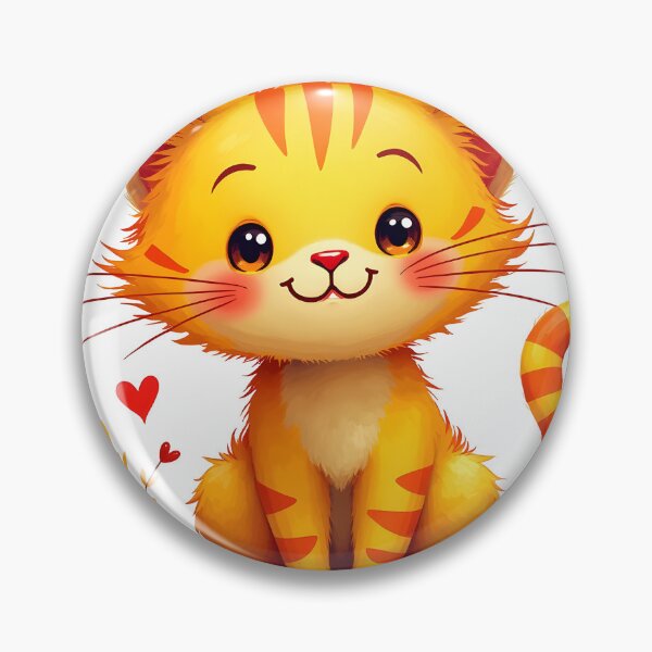 Item preview, Cute Orange Tabby Kitten Cartoon designed and sold by canvahub.