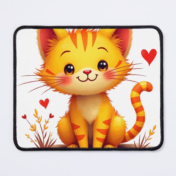 Item preview, Cute Orange Tabby Kitten Cartoon designed and sold by canvahub.