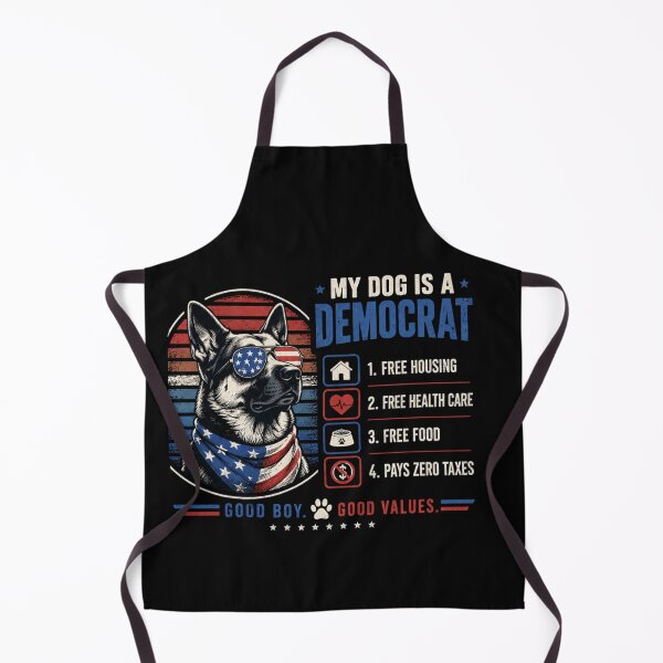 Item preview, My Dog is A Democrat Free Housing Humor Tee designed and sold by IdealDo.
