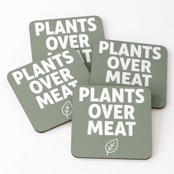 Item preview, Plants Over Meat Vegan Vegetarian Lifestyle Choice designed and sold by Amir Faysal.